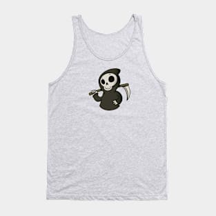 Cute Grim Reaper Cartoon Tank Top